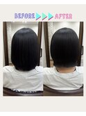 顎下ラインのボブスタイル