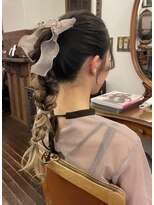 ワイエスパーク 代官山店(Y.S.PARK)&nbsp;編みおろしポニーアレンジ！