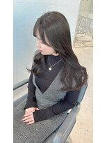 ユーフォリア 渋谷グランデ(Euphoria SHIBUYA GRANDE)&nbsp;オリーブグレージュ　オリーブカラー　黒髪 暗染　YUKI