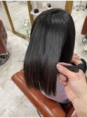 ＜乾かすだけでまとまる圧倒的艶髪＞縮毛矯正