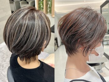 イメージア ボーノ相模大野店(IMAGE-A)の写真/【相模大野】ダメージを最小限に抑えて、ワンランク上の白髪カバーでお洒落を楽しもう♪