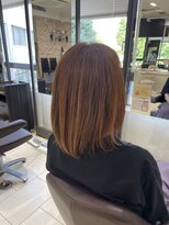 マニッシュ 三鷹駅前店&nbsp;ヘアマニキュア　大人オレンジカラー