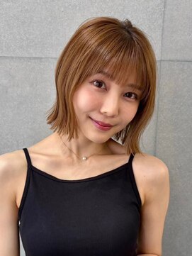 パヌポン(PANUPON) ハイライトベージュブラウンケアブリーチバレイヤージュグレー