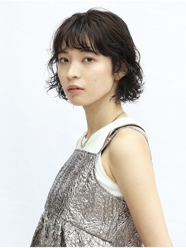 ピークアブー アヴェダ アトレ恵比寿(PEEK-A-BOO AVEDA) 大人可愛いレイヤーボブひし形シルエットカーリーヘア前髪あり