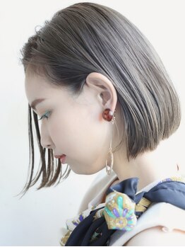 【藤崎駅徒歩5分☆】白髪染めでも透明感と艶・クリアな発色を実現！暗くなり過ぎない明るめグレイカラー♪