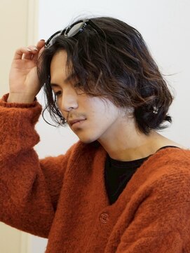 ビカム 名駅(become) メンズミディアムパーマ名古屋カットパーマメンズボブ