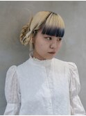 結婚式ヘア/ヘアセット/ヘアアレンジ/三つ編みアレンジ/