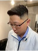 メンズカットフェードスキンフェードクロップバーバー