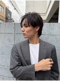 ルーズニュアンスパーマ センターパート 大人スタイル 毛流れ 
