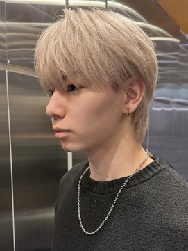 サンクマーケット 渋谷(cinq MARKET) オリーブグレージュメンズアッシュグレージュカラーシルバーヘア