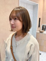 オン キャナルシティ博多前店(on) 【晴音】切りっぱなしボブ/オリーブベージュ/20代