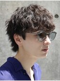 原宿ラウンドマッシュカットシャドウパーマルーズパーマ刈り上げ