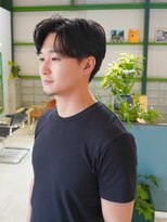 ディッセンバー 伊勢崎(December)&nbsp;メンズ/ブルーブラック/フェザーパーマ/ニュアンスパーマ