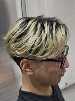 ヘアーワークスヴィクサス 諫早店(HAIR WORKS VIXUS) 【松本 蓮慈】センターパート×テーパーフェード