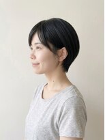 ブロッサム 東久留米店(Blossom)&nbsp;似合わせナチュラルショート/ダークパープル小顔カット