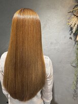 ニューオリジンヘア(New Origin Hair)&nbsp;ロングストレート×縮毛矯正×ハイトーンベージュ