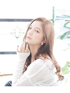 ヘア アンド スパ エジェリ プリム(hair&spa egerie prime) ヘルシー感のあるかきあげ無造作ウェーブ/30代40代50代