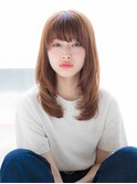 顔まわりレイヤー　オレンジベージュ