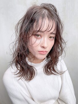 アイティー バイ アルバム 中野店(IT by ALBUM) レイヤーロング_ラベンダーカラーくびれミディ_48323