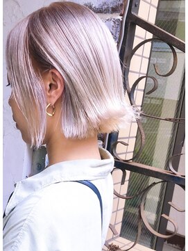ナナカバイミーツハンド(nana.ca by meetsHAND) イヤリングカラーうる艶ラベンダー×シアーピンクペールベージュ