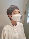 ショートバングショートカット