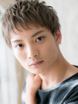 モッズヘア メン 南越谷南口店(mod's hair men) グレイアッシュのフェザーマッシュ束感ショートL