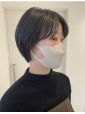 ショートボブ×イルミナカラー（暗め）
