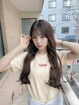 サロンドミルク 原宿(salon de MiLK)&nbsp;【salon de MiLK 原宿】韓国風ロングゆるウェーブ×グレージュ