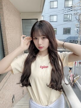 サロンドミルク 原宿(salon de MiLK) 【salon de MiLK 原宿】韓国風ロングゆるウェーブ×グレージュ