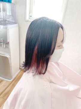 美容室ママハウス インナーカラーピンク