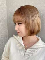 ロンド シャルム 吉祥寺(Lond charme) イメチェンぱつっとミニボブベージュカラー春髪吉祥寺美容室