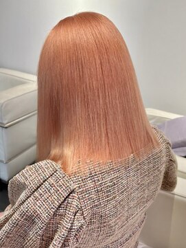 ベレーザ 渋谷(BELEZA) 4270ニュアンスカラーベビーピンクオレンジハイトーンカラーボブ