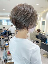 ショートボブ髪型30代40代50代前髪あり前髪なし面長丸顔【荒牧】