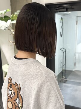 ヨーク(YOKE) 【YOKE】暗髪オリーブグレージュ艶髪質改善縮毛矯正