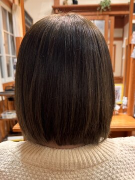 TJ天気予報 5コ 天白店 「ビフォーアフターあり」丸みショート「縮毛矯正」