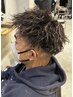 メンズ限定ハイライトメッシュ＋スパイラルパーマ＋カット＋髪質改善TR