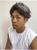【吉田智哉】メンズパーマ、メンズセンターパート、7:3パート