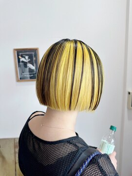 ヘアーワークス ボナ(HAIR WORKS bona.) 大胆ヘアカラー 髪質改善Tr+ブリーチオンカラー#1
