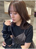 透明感くすみ系カラーくびれヘア【肥田亜沙美】