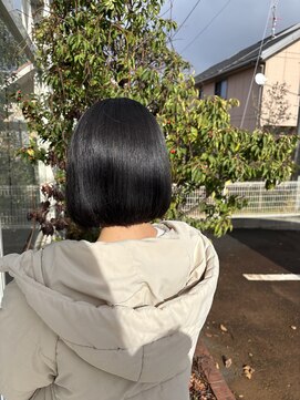アドラーブル 松崎店(adorable) 【髪質改善】20代30代40代内巻き艶感ショート丸みボブ小顔