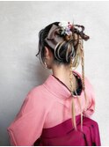 卒業式ヘアアレンジ【　カチモリヘア　】