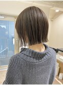 【RYOSUKE】ボブ_ラインボブ_グレージュカラー