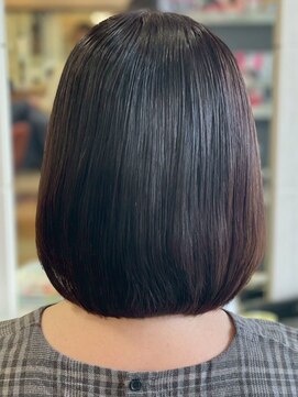 ヘアークリアー 春日部 ナチュラル グラデーションボブスタイル こっくりカラー