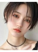 【LOARK】韓国風くびれショート/ブルーブラック