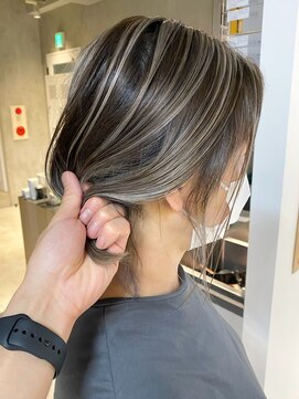 テクネ 天神大名(techne) 天神大名ブリーチダブルカラーハイライトバレイヤージュインナー