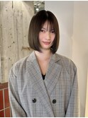 ストレートパーマ/ボブ/縮毛矯正/美髪/髪質改善/前髪あり/名古屋