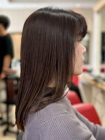 ヘアークリアー 春日部 おしゃれな大人のアッシュブラウンス トレートセミロング