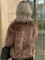 ニコリヘアワークス(nicori hair works)&nbsp;レイヤー×ハイライト×フォギーベージュ3