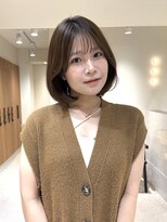 エンス 銀座(Ence) ダークラベンダー/くびれレイヤー/韓国巻き/顔周りカット/銀座