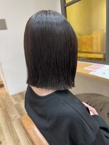 ヘアポケット スタイル店(HAIR POCKET)&nbsp;ぷつっとラインが可愛い◎切りっぱなしボブ